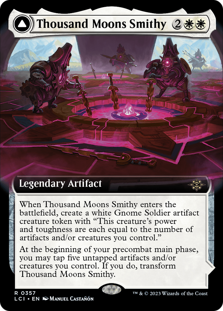 Thousand Moons Smithy // Barracks of the Thousand (LCI-357) [The Lost Caverns of Ixalan]: (Extended Art)