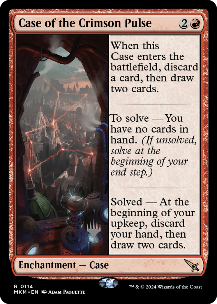 Case of the Crimson Pulse (PPMKM-114P) [Murders at Karlov Manor Promos]