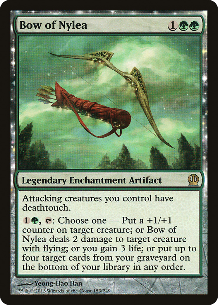 Bow of Nylea (THS-153) [Theros]: (enchantment)