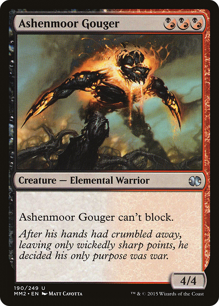 Ashenmoor Gouger (MM2-190) [Modern Masters 2015] Foil