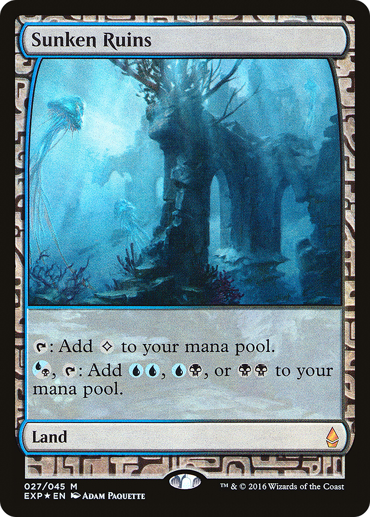 Sunken Ruins (EXP-027) [Zendikar Expeditions] Foil
