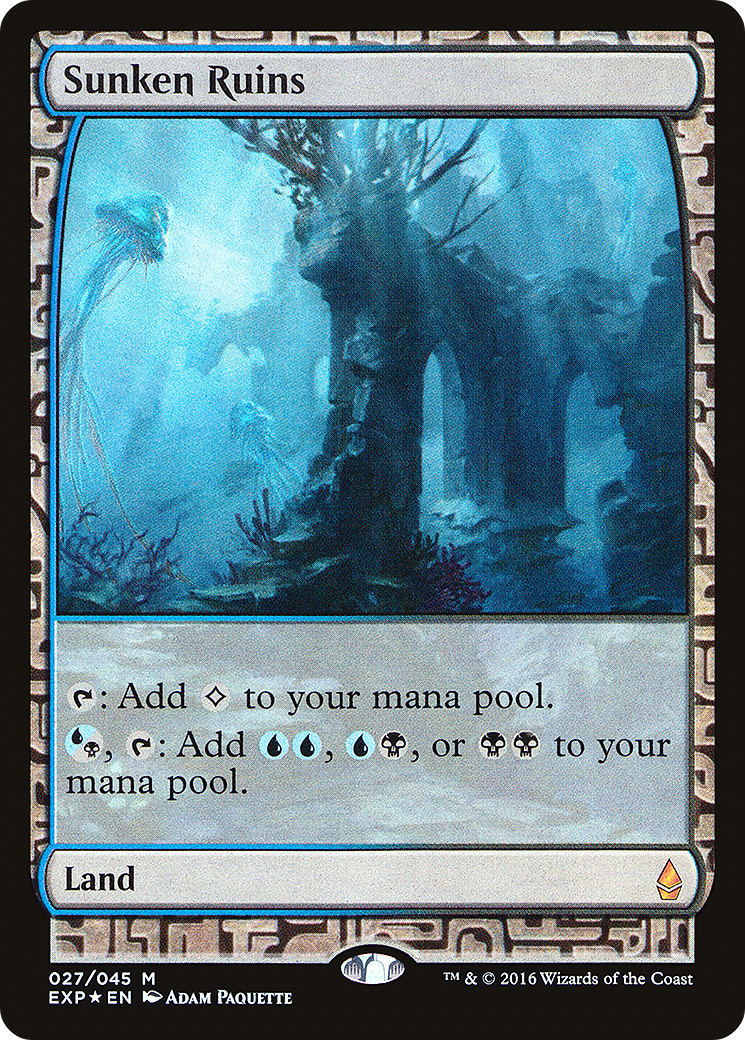Sunken Ruins (EXP-027) [Zendikar Expeditions] Foil