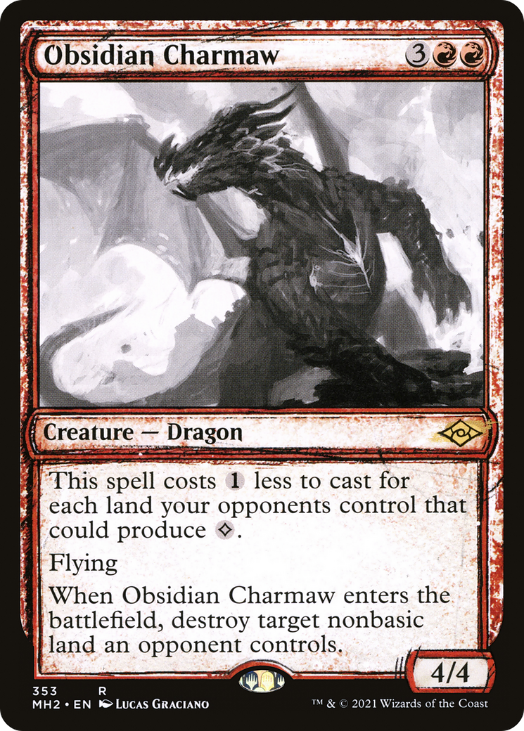 Obsidian Charmaw (Showcase) (MH2-353) [Modern Horizons 2]