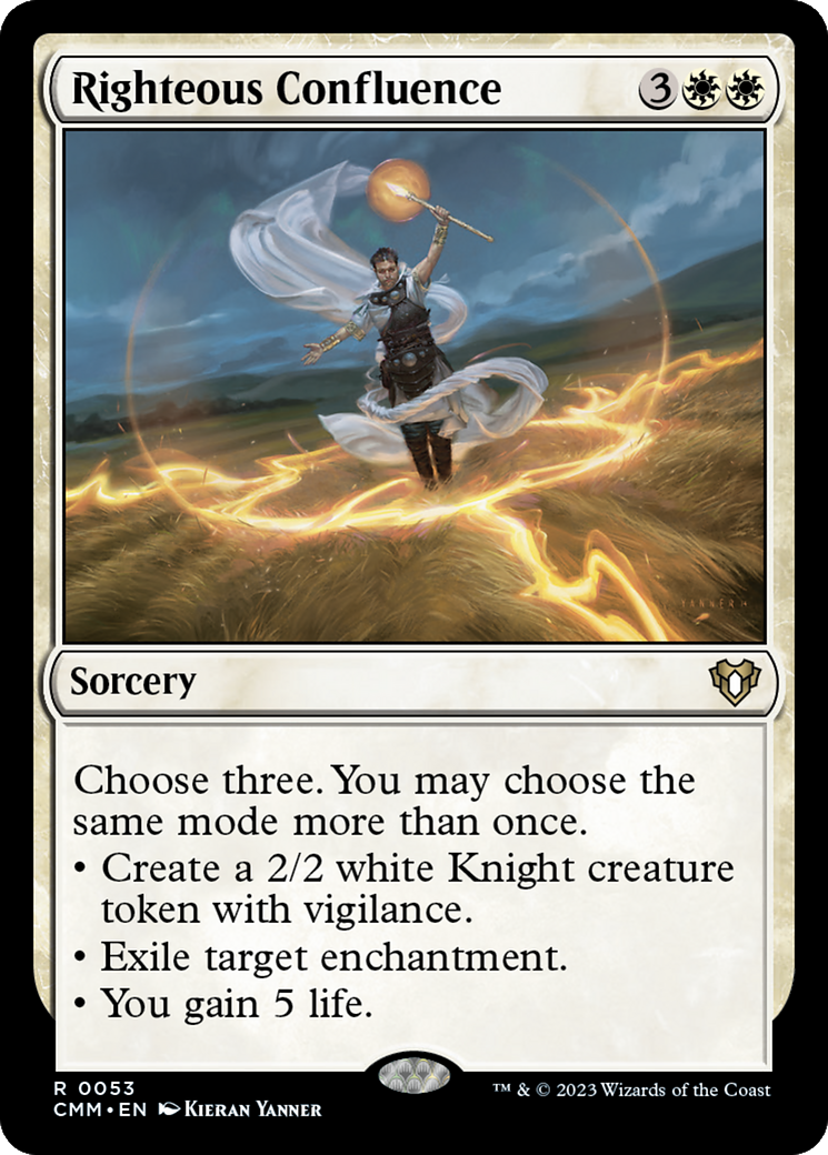 Righteous Confluence (CMM-053) [Commander Masters] Foil