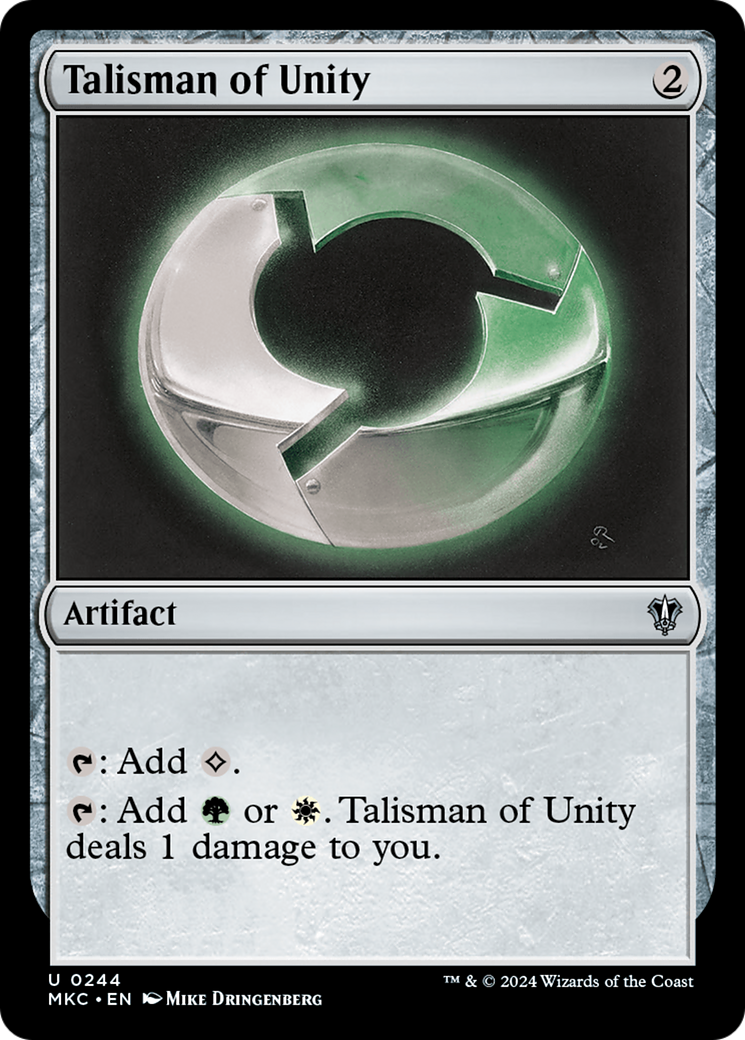 Talisman of Unity (MKC-244) [Murders at Karlov Manor Commander]