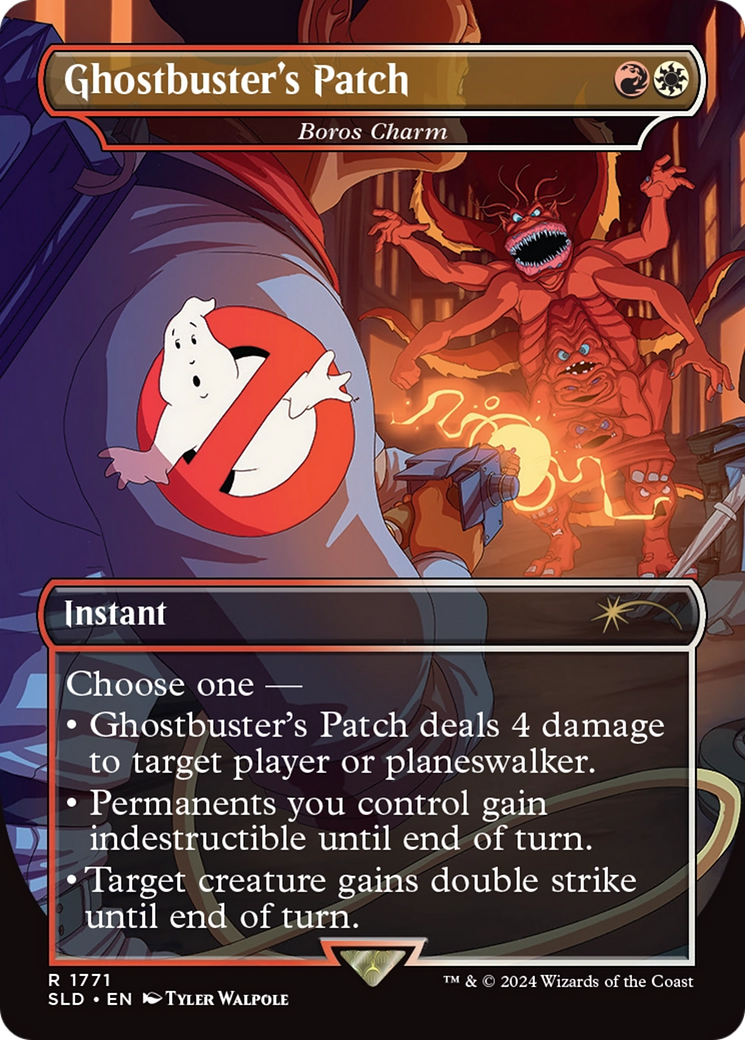 Boros Charm (SLD-1771) [Secret Lair Drop] / Ghostbuster's Patch (Borderless)
