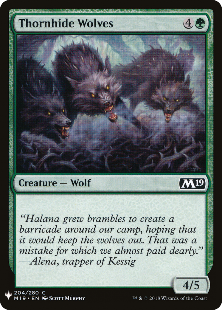 Thornhide Wolves (LIST-M19-204) [The List]