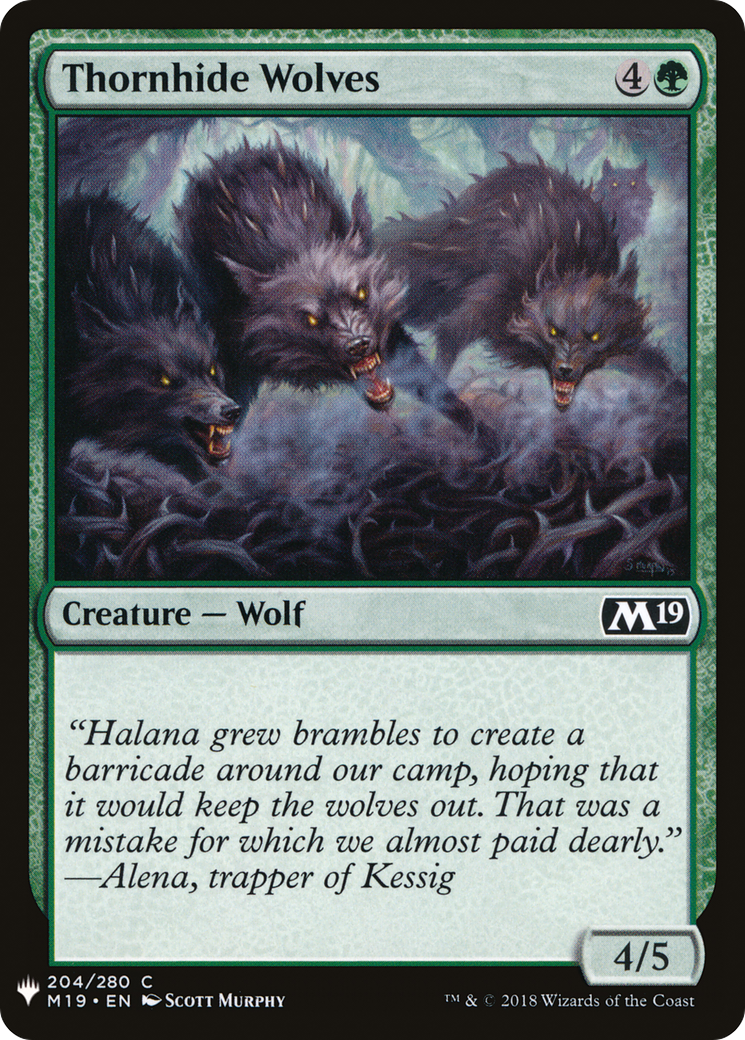 Thornhide Wolves (LIST-M19-204) [The List]