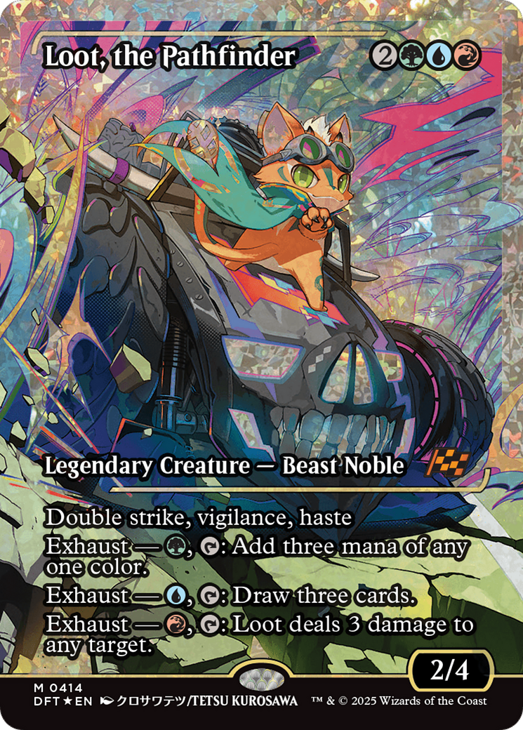 Loot, the Pathfinder (DFT-414) [Aetherdrift]: (Showcase) Foil