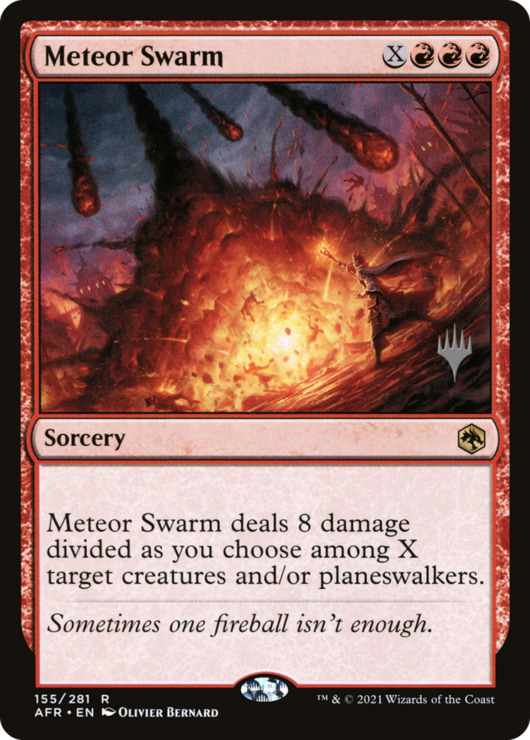Meteor Swarm (PPAFR-155P) [Promo Pack: Adventures in the Forgotten Realms Promos]