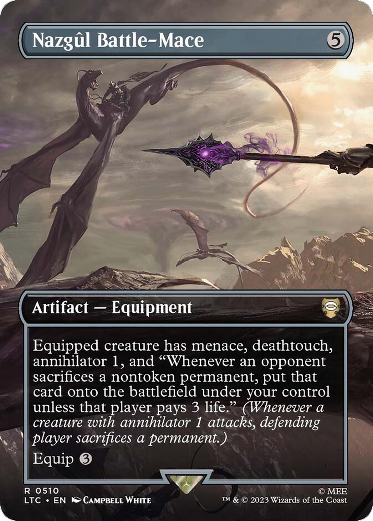 Nazgul Battle-Mace (Borderless) (LTC-510) [Tales of Middle-earth Commander]