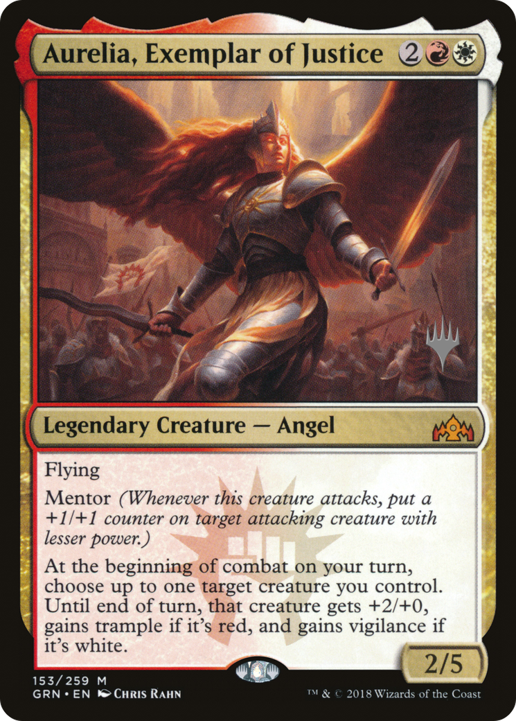 Aurelia, Exemplar of Justice (PPM20-153P) [Guilds of Ravnica Promos]