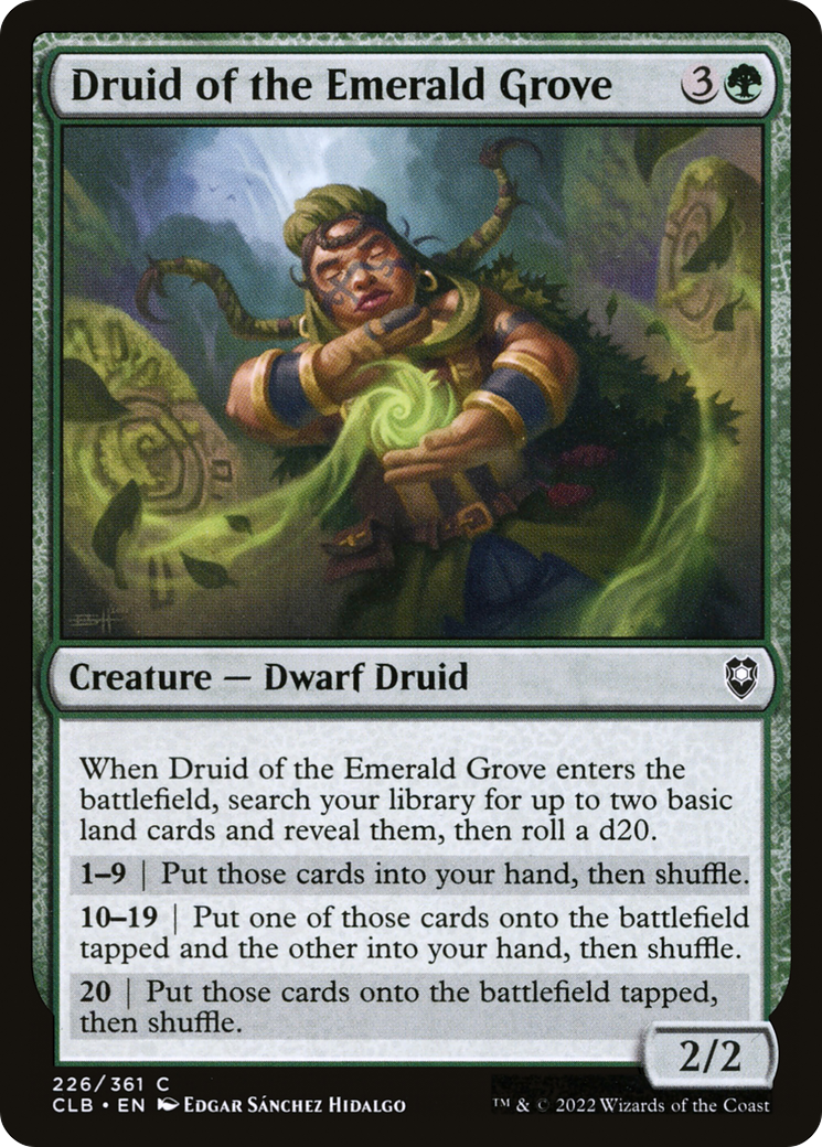 Druid of the Emerald Grove (CLB-226) [Commander Legends: Battle for Baldur's Gate]