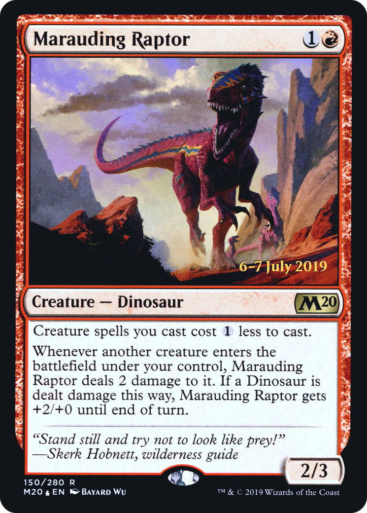 Marauding Raptor (PRE-150S) [Core Set 2020 Promos] Foil