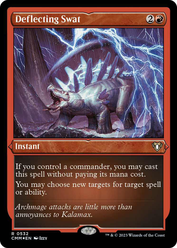 Deflecting Swat (CMM-532) [Commander Masters] Etched Foil