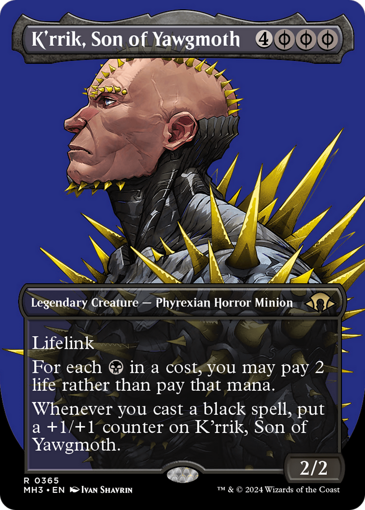 K'rrik, Son of Yawgmoth (MH3-365) [Modern Horizons 3] (Borderless) Foil
