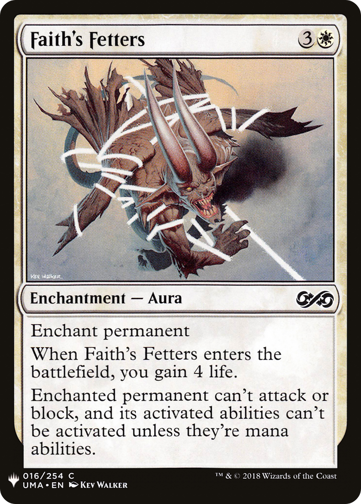Faith's Fetters (LIST-UMA-16) [The List]