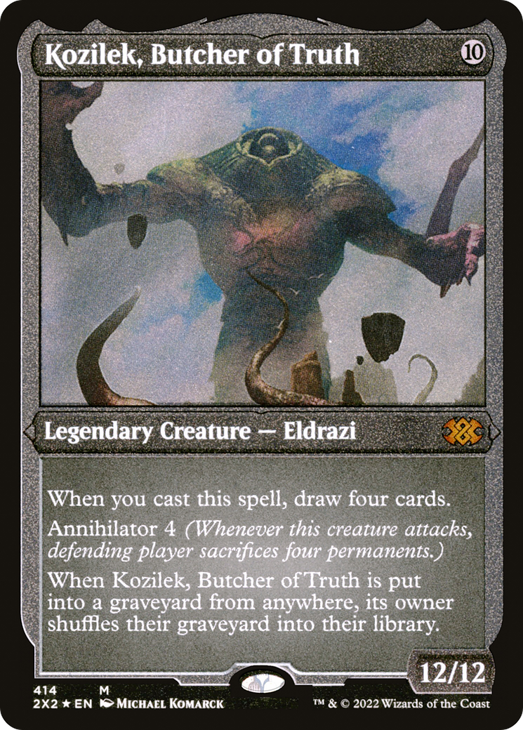 Kozilek, Butcher of Truth (2X2-414) [Double Masters 2022] Etched Foil