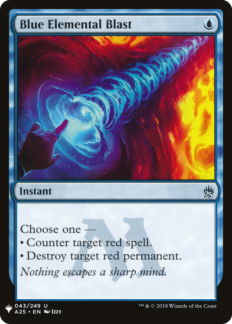 Blue Elemental Blast (LIST-A25-43) [The List]