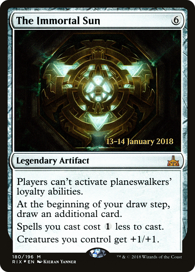 The Immortal Sun (PRE-180S) [Rivals of Ixalan Promos] Foil