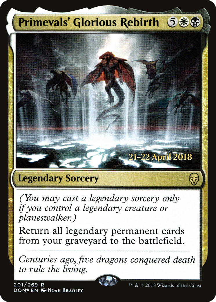 Primevals' Glorious Rebirth (PRE-201S) [Dominaria Promos] Foil