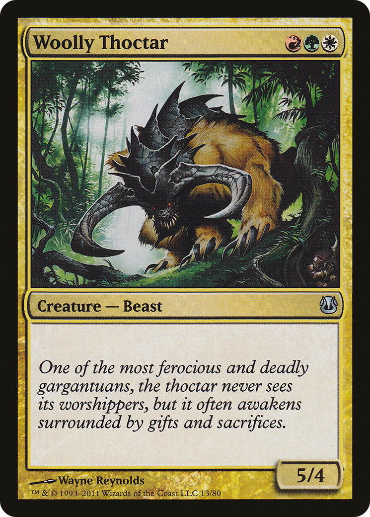 Woolly Thoctar (DDH-013) [Duel Decks: Ajani vs. Nicol Bolas]