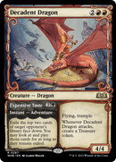 Decadent Dragon // Expensive Taste (WOE-287) [Wilds of Eldraine]: (Showcase)