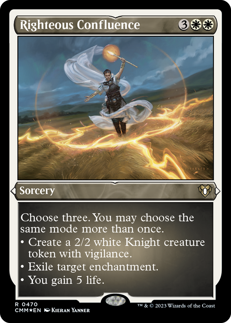 Righteous Confluence (CMM-470) [Commander Masters] Etched Foil