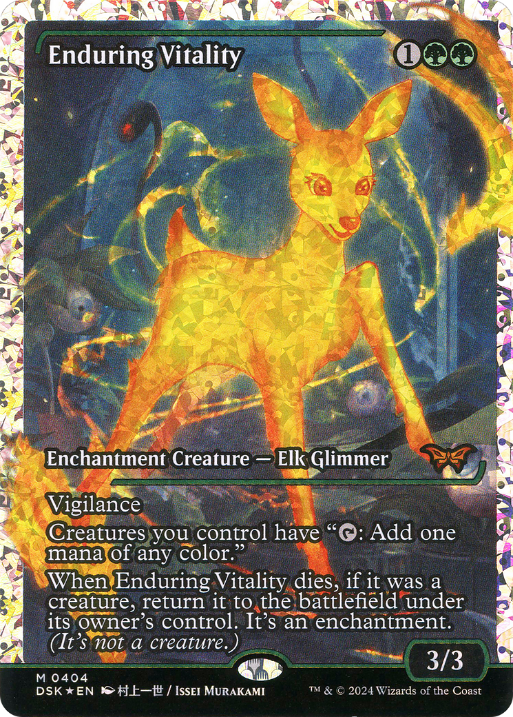 Enduring Vitality (DSK-404) [Duskmourn: House of Horror]: (Showcase) Foil