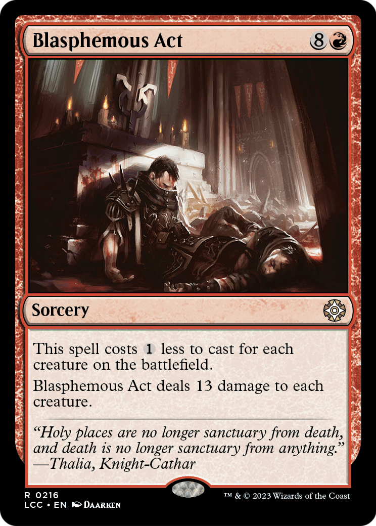 Blasphemous Act (LCC-216) [The Lost Caverns of Ixalan Commander]