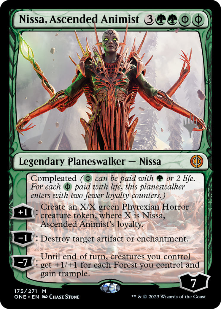 Nissa, Ascended Animist (PPONE-175P) [Phyrexia: All Will Be One Promos]