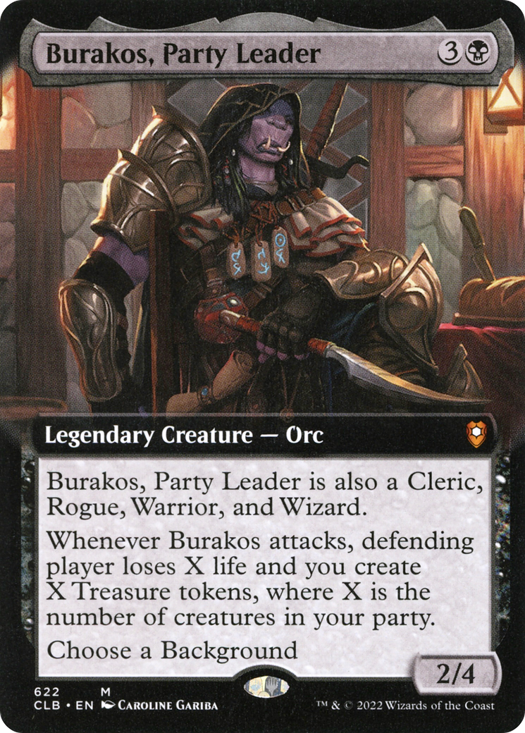 Burakos, Party Leader (Extended Art) (CLB-622) [Commander Legends: Battle for Baldur's Gate]