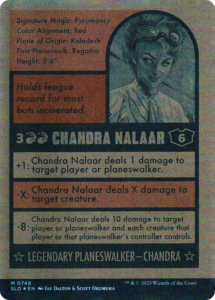 Chandra Nalaar // Chandra Nalaar (SLD-748) [Secret Lair Drop]: (Full Art) (Borderless) Foil