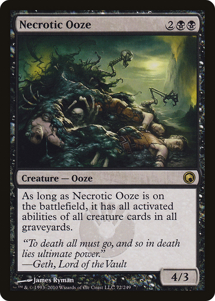 Necrotic Ooze (SOM-072) [Scars of Mirrodin] Foil