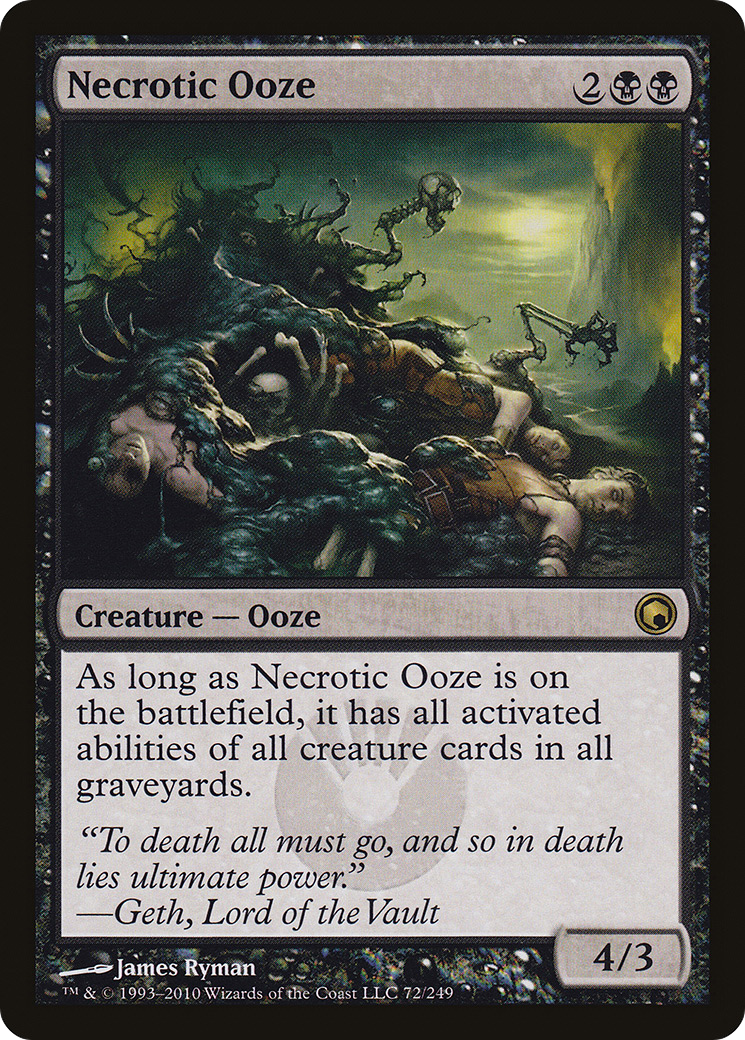 Necrotic Ooze (SOM-072) [Scars of Mirrodin]