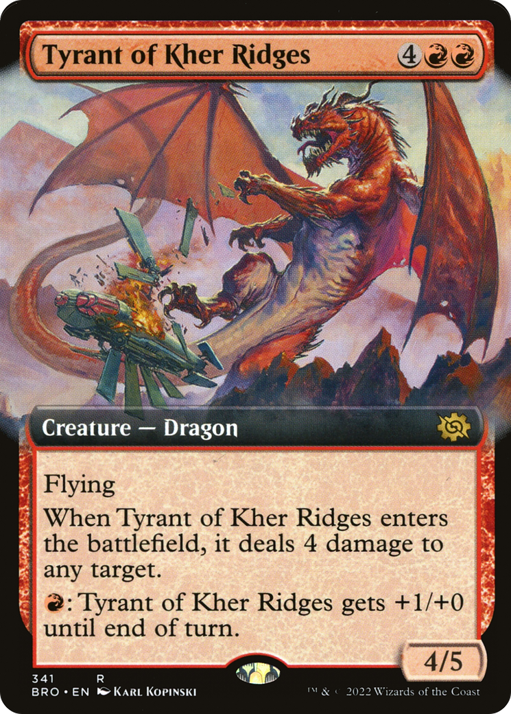 Tyrant of Kher Ridges (BRO-341) [The Brothers' War]: (Extended Art) Foil