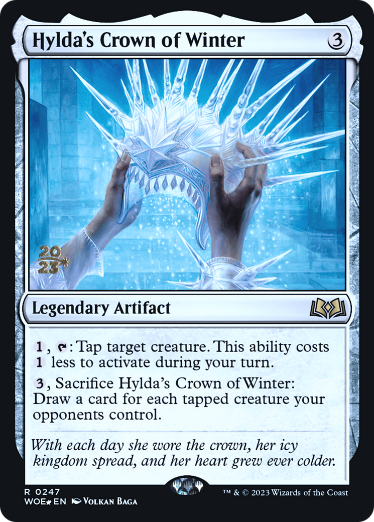 Hylda's Crown of Winter (PRE-247) [Wilds of Eldraine Promos] Foil