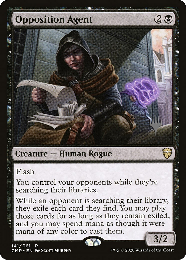 Opposition Agent (PPMKM-141P) [Commander Legends Promos] Foil