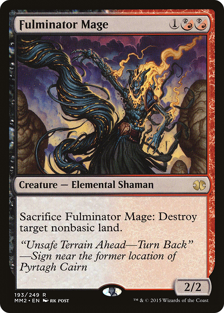 Fulminator Mage (MM2-193) [Modern Masters 2015]