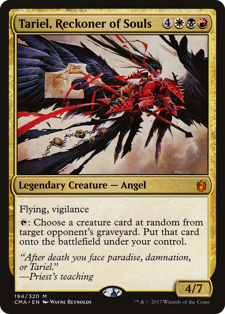 Tariel, Reckoner of Souls (CMA-194) [Commander Anthology]