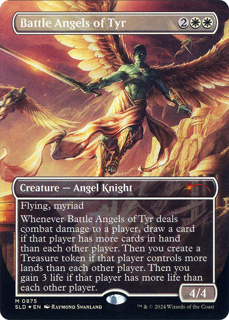 Battle Angels of Tyr (SLD-875) [Secret Lair Drop] (Borderless) Foil