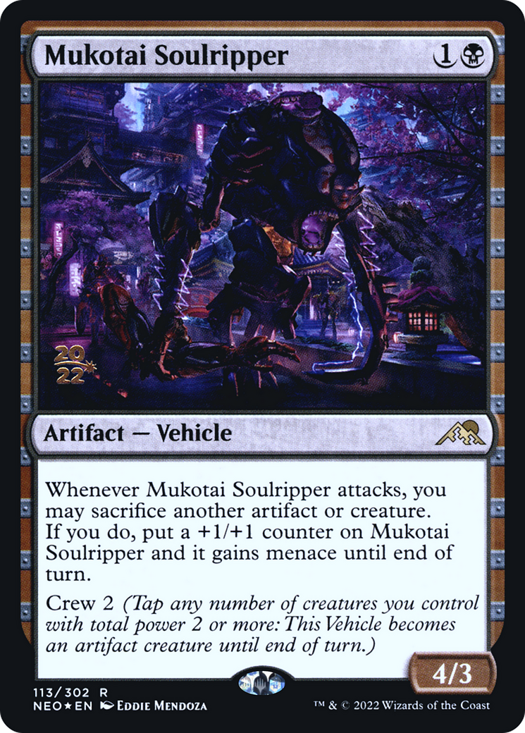 Mukotai Soulripper (PRE-113) [Kamigawa: Neon Dynasty Promos] Foil