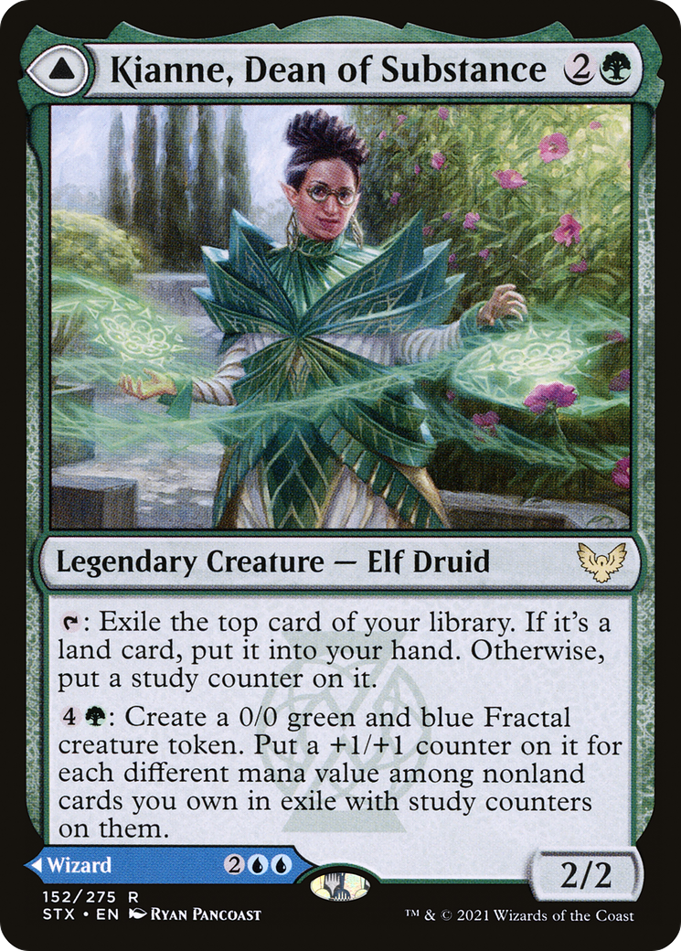 Kianne, Dean of Substance // Imbraham, Dean of Theory (STX-152) [Strixhaven: School of Mages] Foil