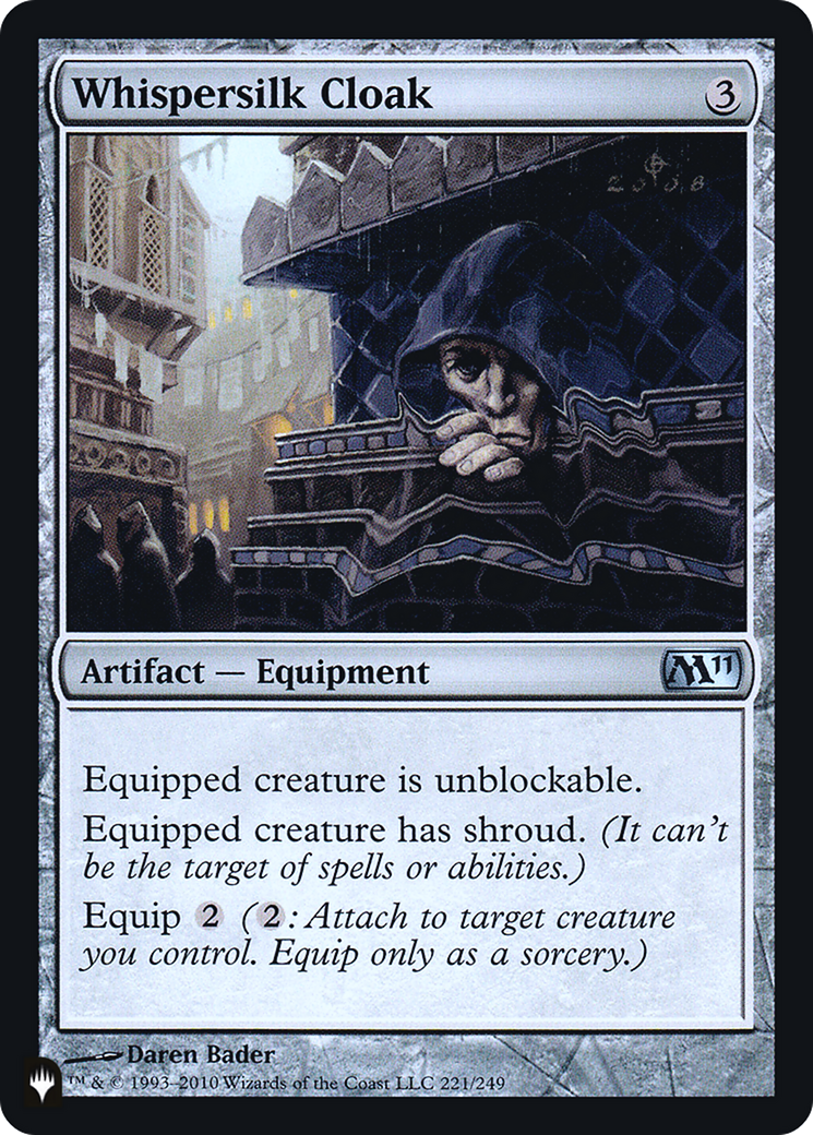 Whispersilk Cloak (LIST-M11-221) [The List] Foil