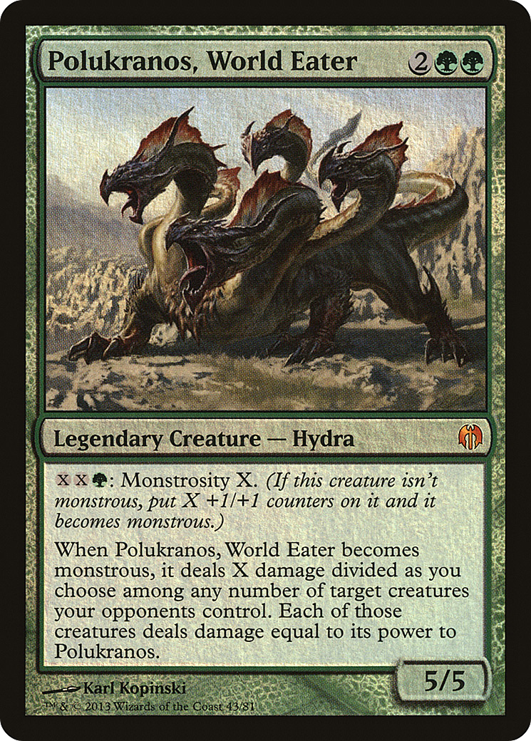 Polukranos, World Eater (DDL-043) [Duel Decks: Heroes vs. Monsters] Foil