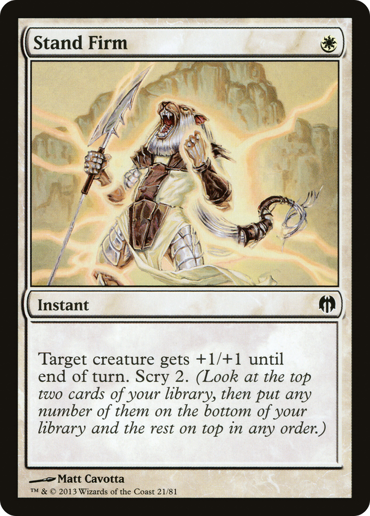Stand Firm (DDL-021) [Duel Decks: Heroes vs. Monsters]