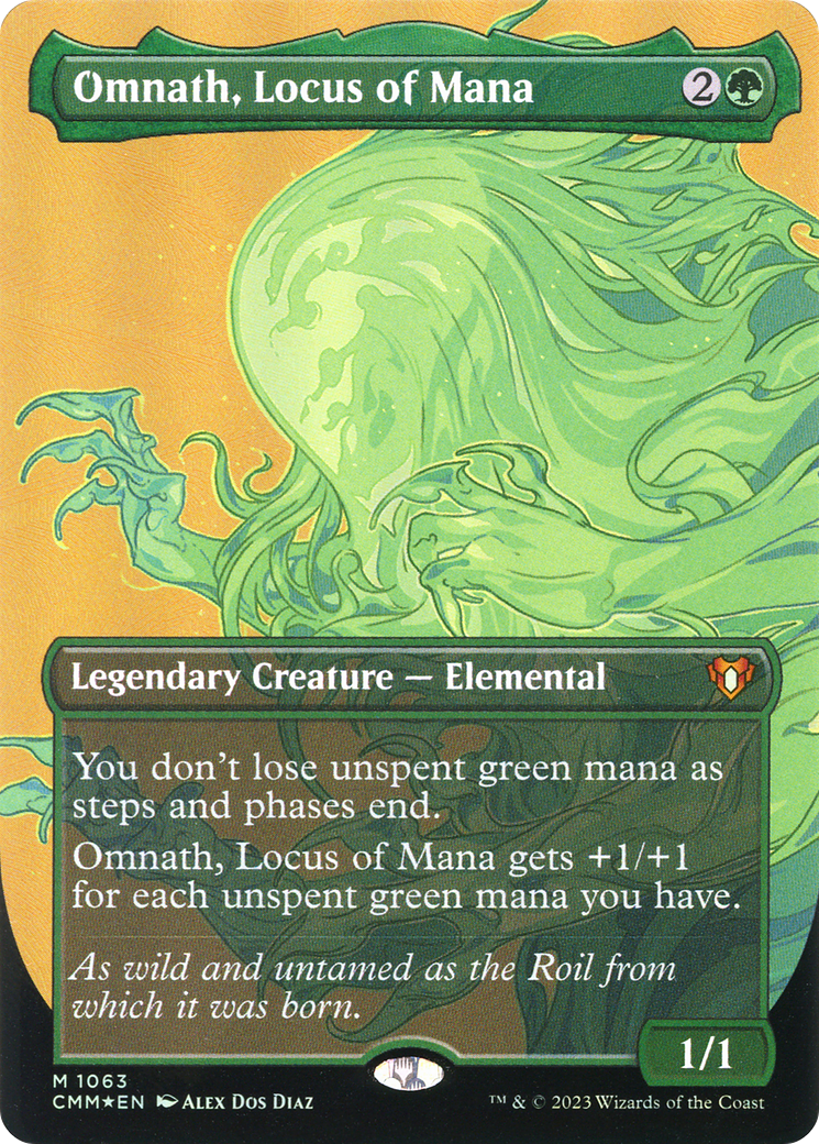 Omnath, Locus of Mana (CMM-1063) [Commander Masters] (Borderless) Foil
