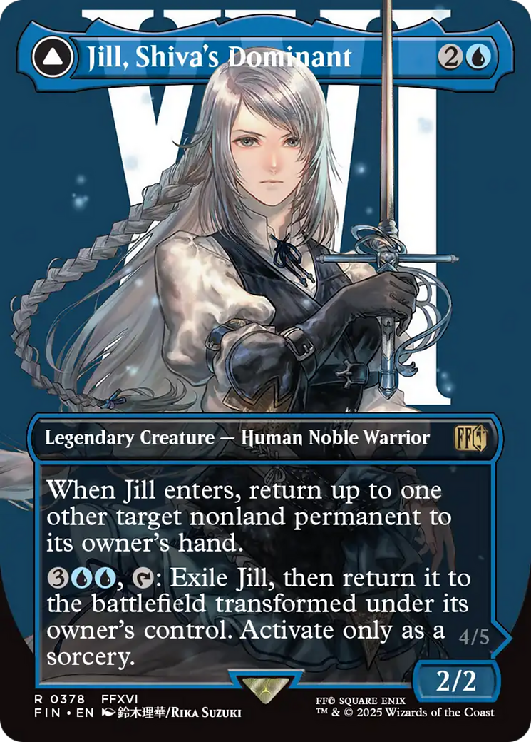 Jill, Shiva's Dominant (Borderless) (FIN-378) [FINAL FANTASY] (Borderless) Foil