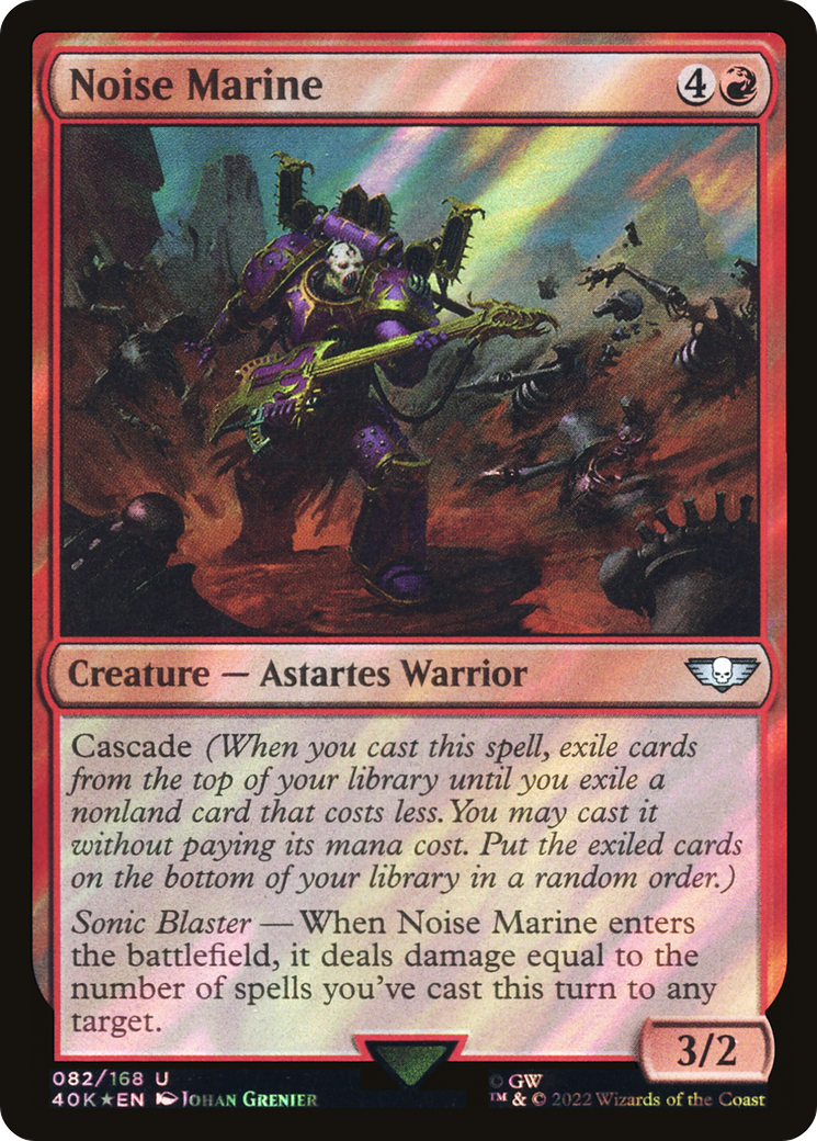 Noise Marine (40K-82★) [Warhammer 40,000 Commander] Foil