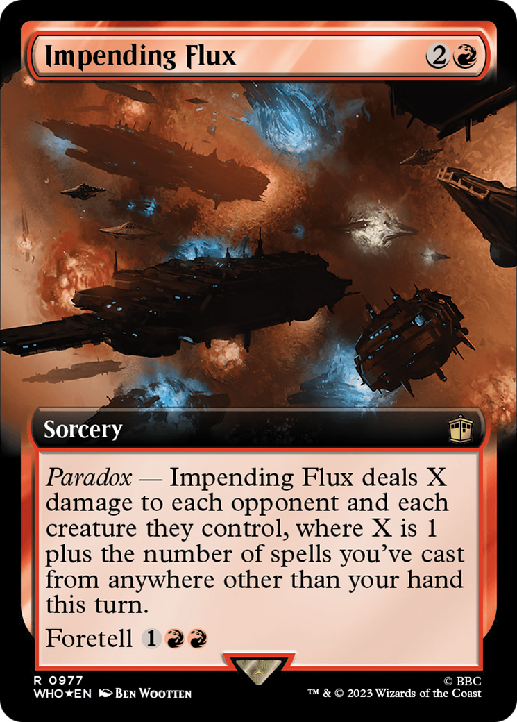 Impending Flux (WHO-977) [Doctor Who]: (Extended Art) Foil
